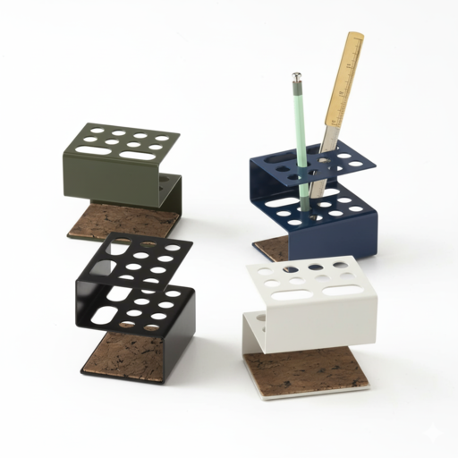 استند رومیزی پلکسی طرح لوازم تحریر