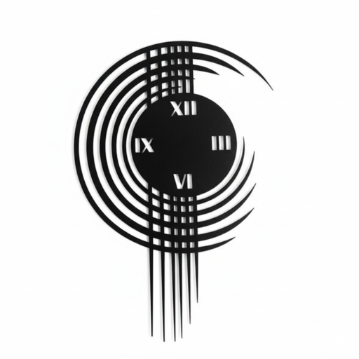 ساعت دیواری پلکسی طرح امواج