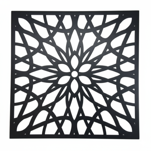 تابلو دیواری پلکسی طرح گل هندسی