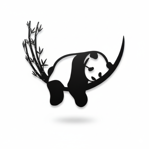 تابلو دیواری پلکسی طرح پاندا