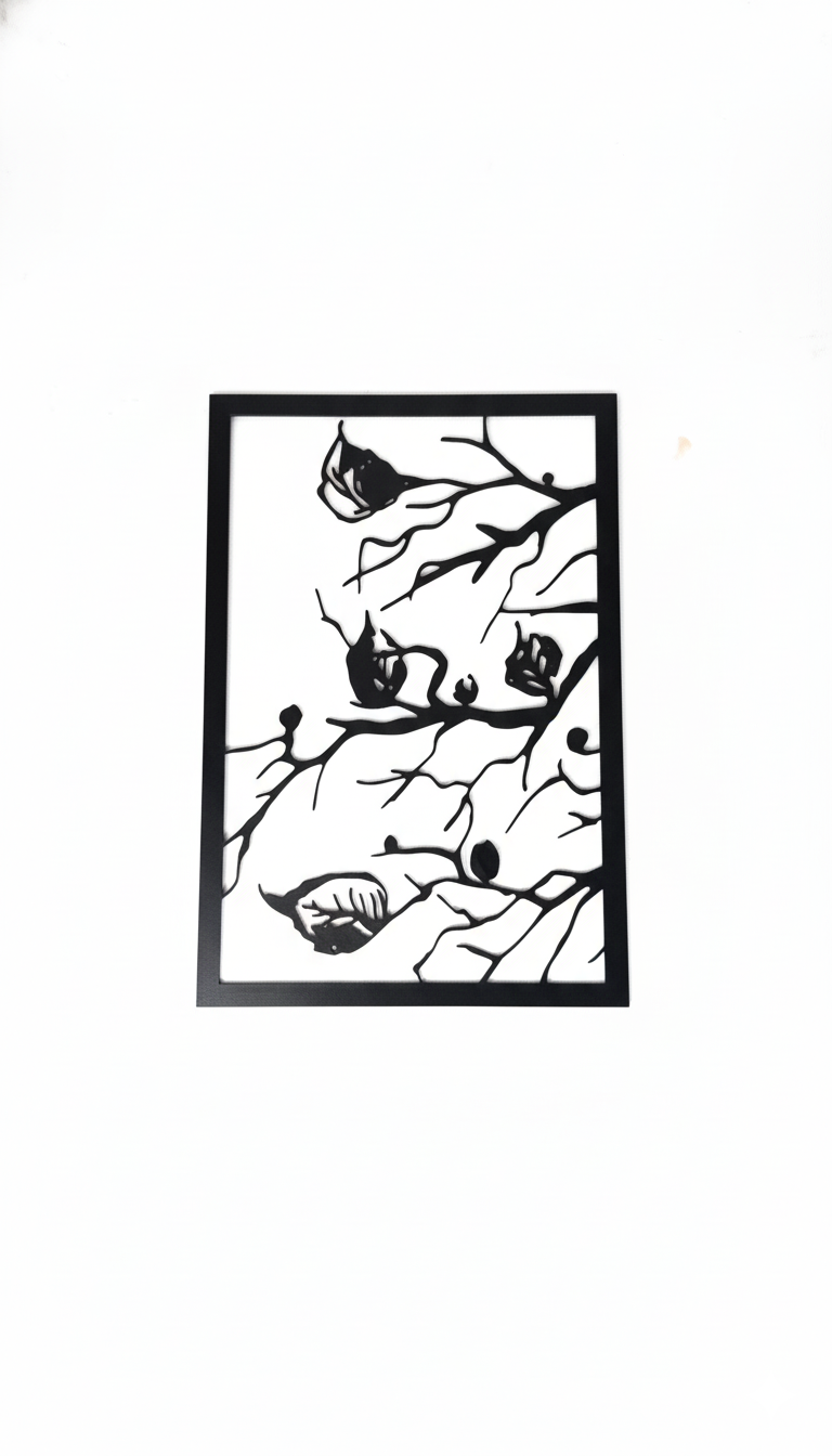 تابلو دیواری پلکسی طرح غنچه